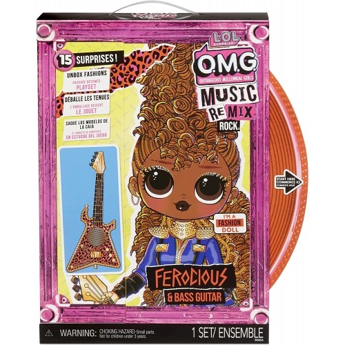 Кукла L.O.L. Surprise! OMG Remix Rock Ferocious Бишкек и Ош купить в магазине игрушек LEMUR.KG доставка по всему Кыргызстану